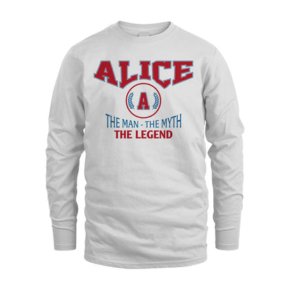 The Man The Myth The Legend Jet Style Shirt ALICE M1-9