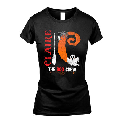 The Boo Crew Halloween With Your Name Shirt CLAIRE M1-23