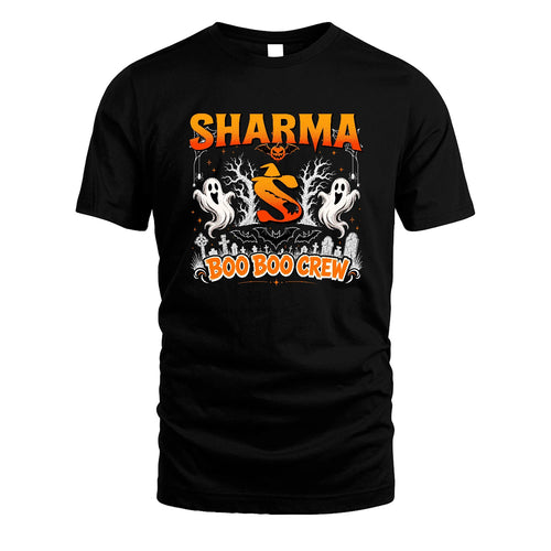 Boo Boo Crew Halloween Custom Name Shirt SHARMA M1-28