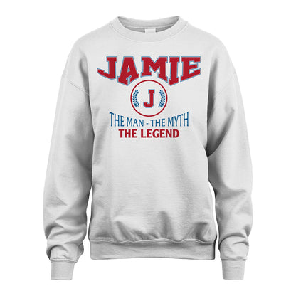 The Man The Myth The Legend Jet Style Shirt JAMIE M1-9