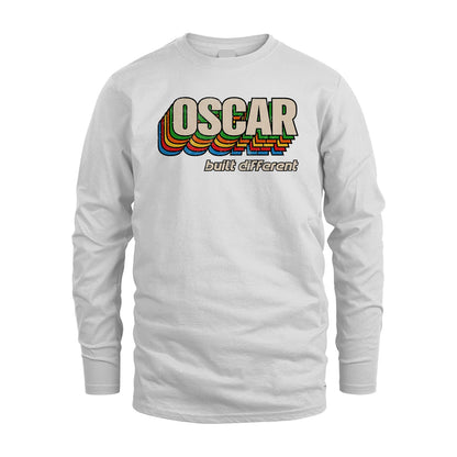 Your Name Built Different Retro Shirt OSCAR M1-26