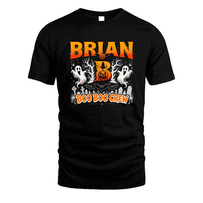 Boo Boo Crew Halloween Custom Name Shirt BRIAN M1-28