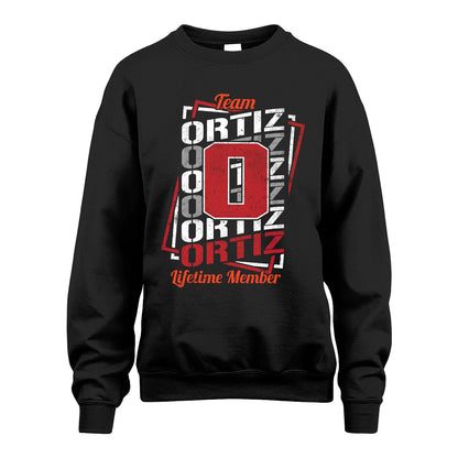 Team Your Name Lifetime Member Sporty Shirt ORTIZ M1-25