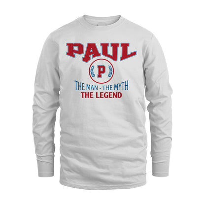 The Man The Myth The Legend Jet Style Shirt PAUL M1-9