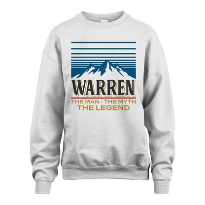 The Man The Myth The Legend Vintage Mountain Shirt WARREN M1-19