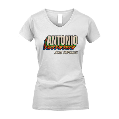 Your Name Built Different Retro Shirt ANTONIO M1-26