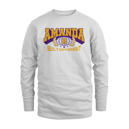 Your Name Built Different Sporty Shirt AMANDA M1-32