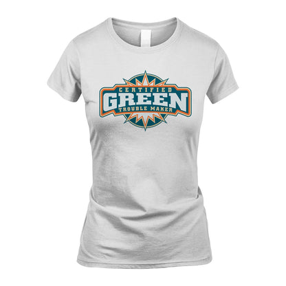 Certified Your Name Trouble Maker Shirt GREEN M1-36