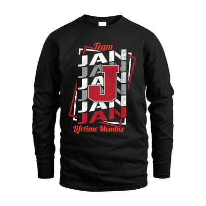 Team Your Name Lifetime Member Sporty Shirt JAN M1-25