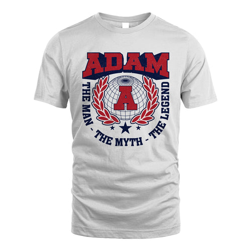 The Man The Myth The Legend Logo Shirt ADAM M1-30