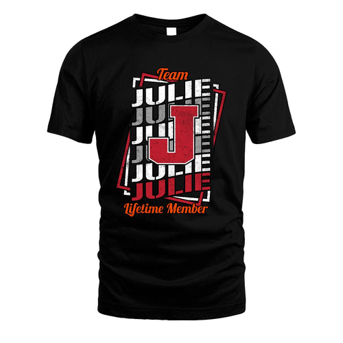 Team Your Name Lifetime Member Sporty Shirt JULIE M1-25