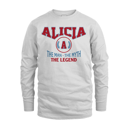 The Man The Myth The Legend Jet Style Shirt ALICIA M1-9