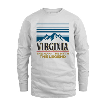 The Man The Myth The Legend Vintage Mountain Shirt VIRGINIA M1-19