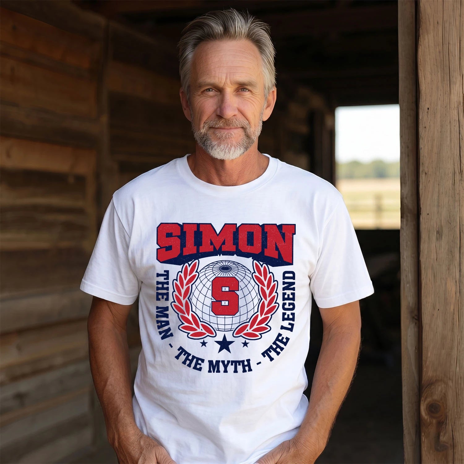 The Man The Myth The Legend Logo Shirt SIMON M1-30