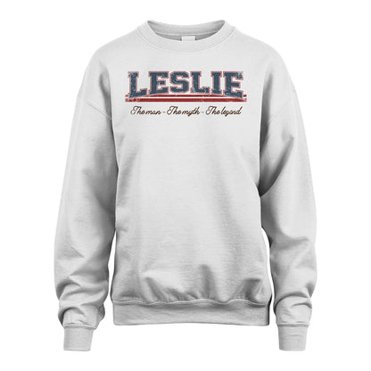 The Man The Myth The Legend Vintage Shirt LESLIE M1-6