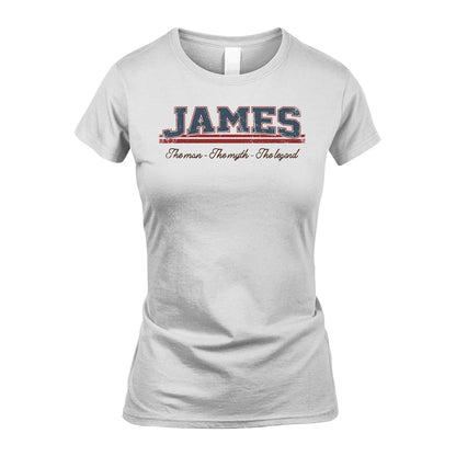 The Man The Myth The Legend Vintage Shirt JAMES M1-6