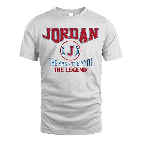The Man The Myth The Legend Jet Style Shirt JORDAN M1-9