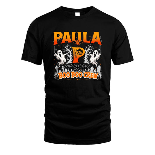 Boo Boo Crew Halloween Custom Name Shirt PAULA M1-28