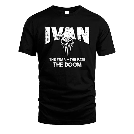 The Fear The Fate The Doom Skull Shirt IVAN M1-39