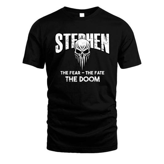 The Fear The Fate The Doom Skull Shirt STEPHEN M1-39