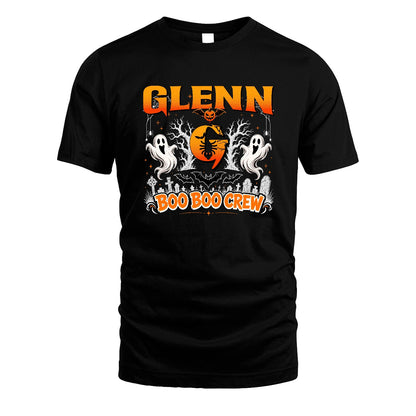 Boo Boo Crew Halloween Custom Name Shirt GLENN M1-28