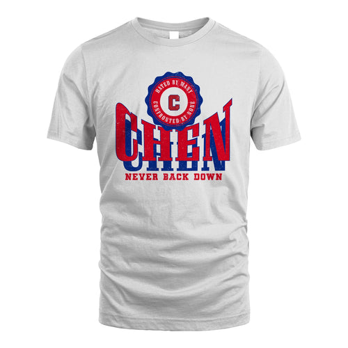 Your Name Never Back Down Shirt CHEN M1-33
