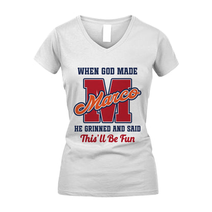 God Made Your Name Custom Shirt MARCO M1-16