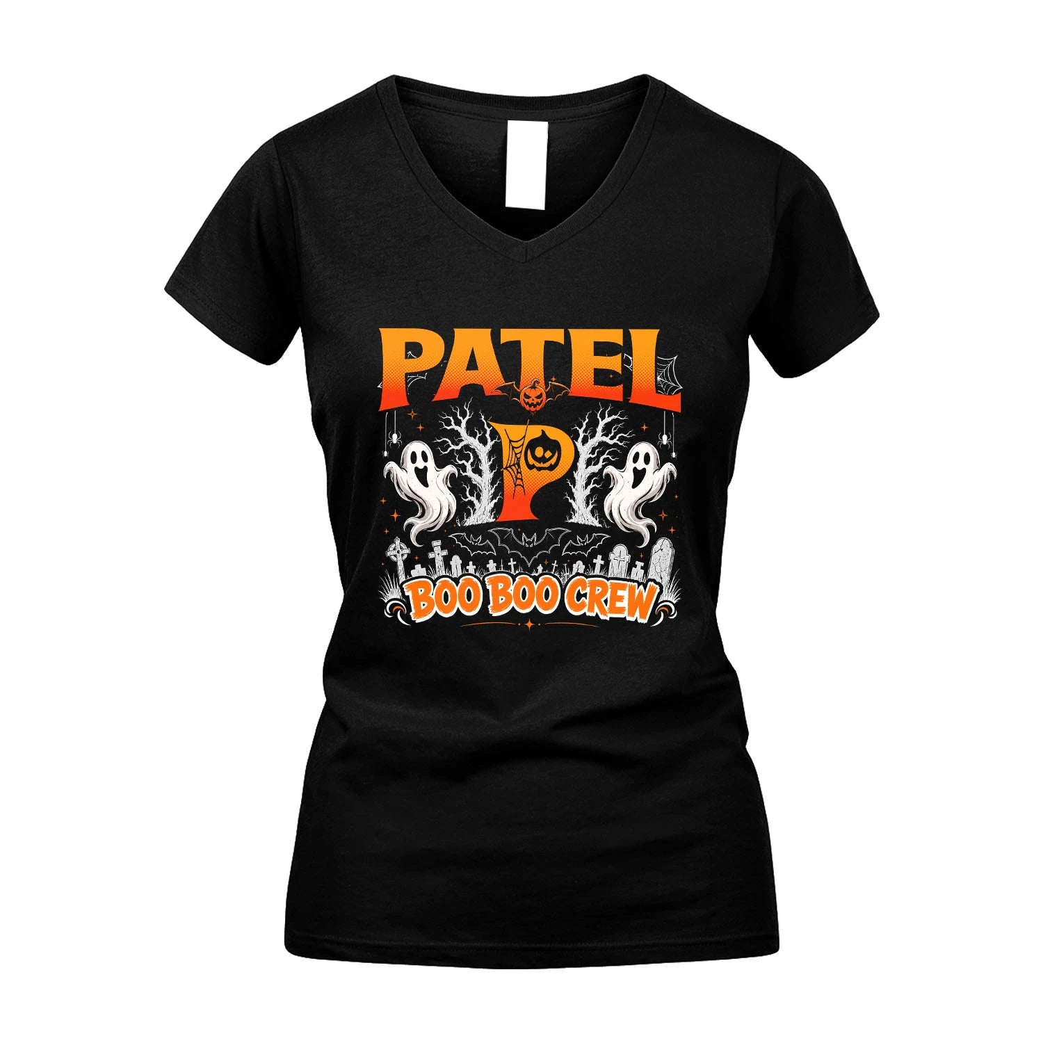 Boo Boo Crew Halloween Custom Name Shirt PATEL M1-28
