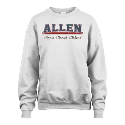 The Man The Myth The Legend Vintage Shirt ALLEN M1-6