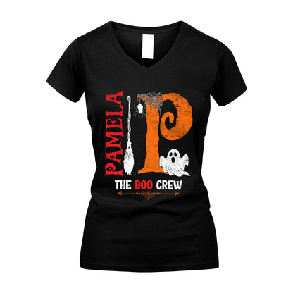 The Boo Crew Halloween With Your Name Shirt PAMELA M1-23