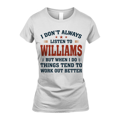 I Don't Always Listen To... WILLIAMS M1-2