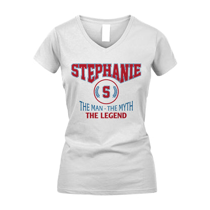 The Man The Myth The Legend Jet Style Shirt STEPHANIE M1-9
