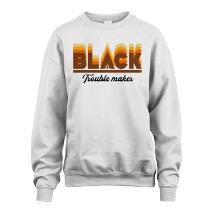 Your Name Trouble Maker Funny Shirt BLACK M1-34