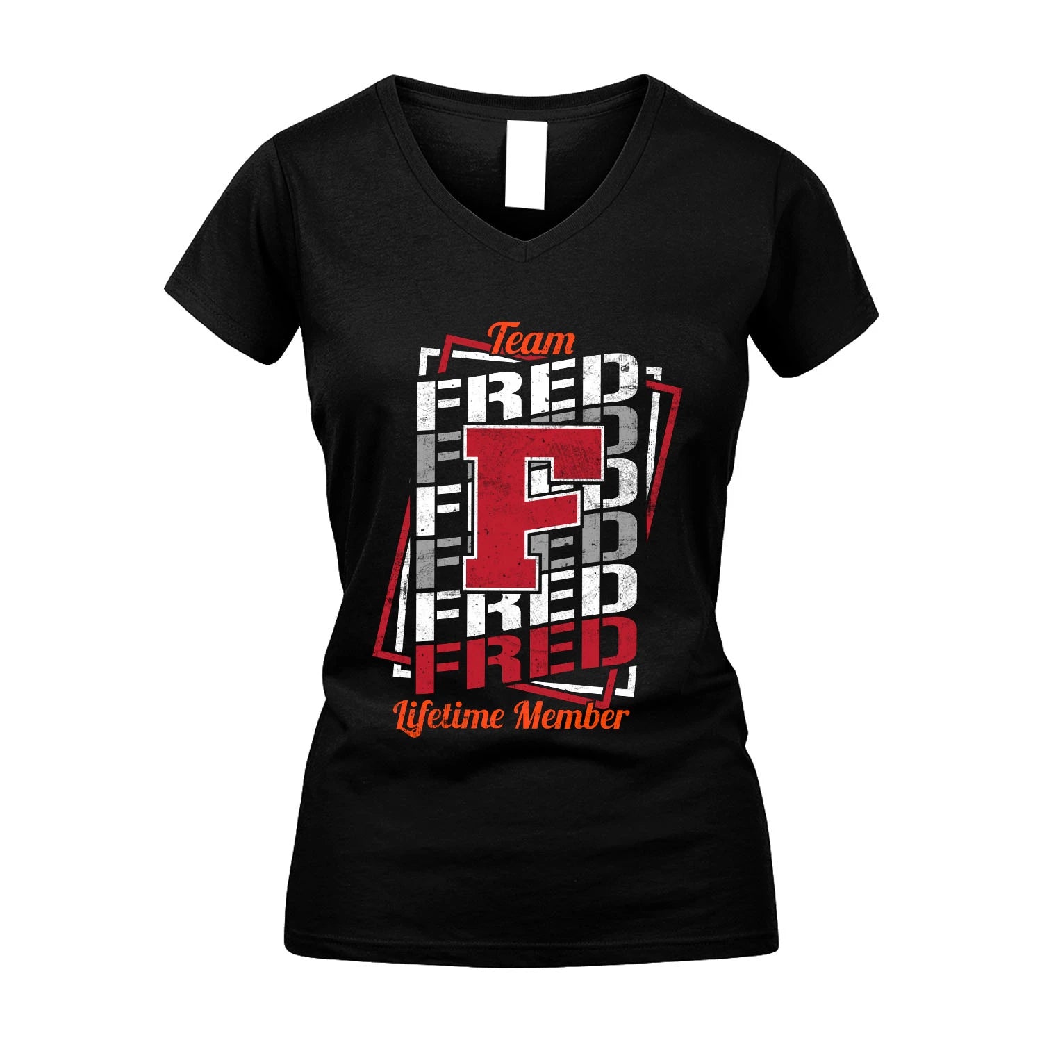 Team Your Name Lifetime Member Sporty Shirt FRED M1-25