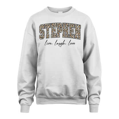 Live Laugh Love Custom Name With Leopard Pattern Shirt STEPHEN M1-13