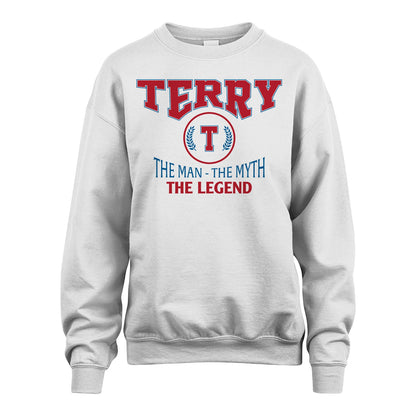 The Man The Myth The Legend Jet Style Shirt TERRY M1-9