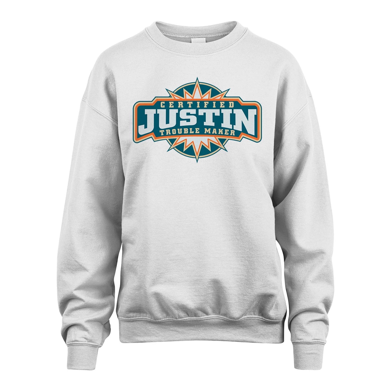 Certified Your Name Trouble Maker Shirt JUSTIN M1-36