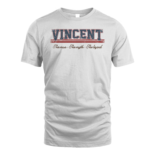 The Man The Myth The Legend Vintage Shirt VINCENT M1-6