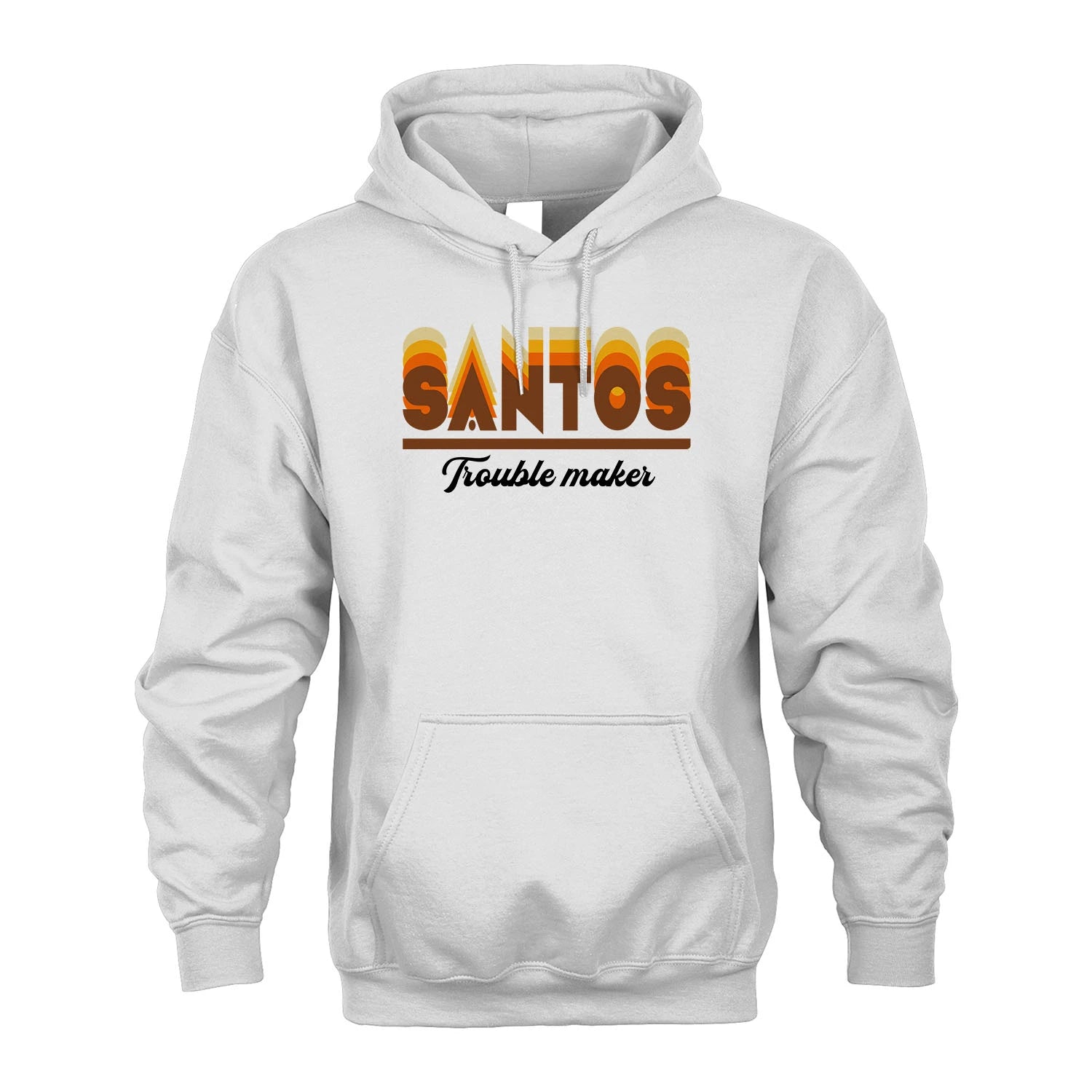 Your Name Trouble Maker Funny Shirt SANTOS M1-34