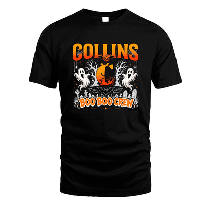 Boo Boo Crew Halloween Custom Name Shirt COLLINS M1-28
