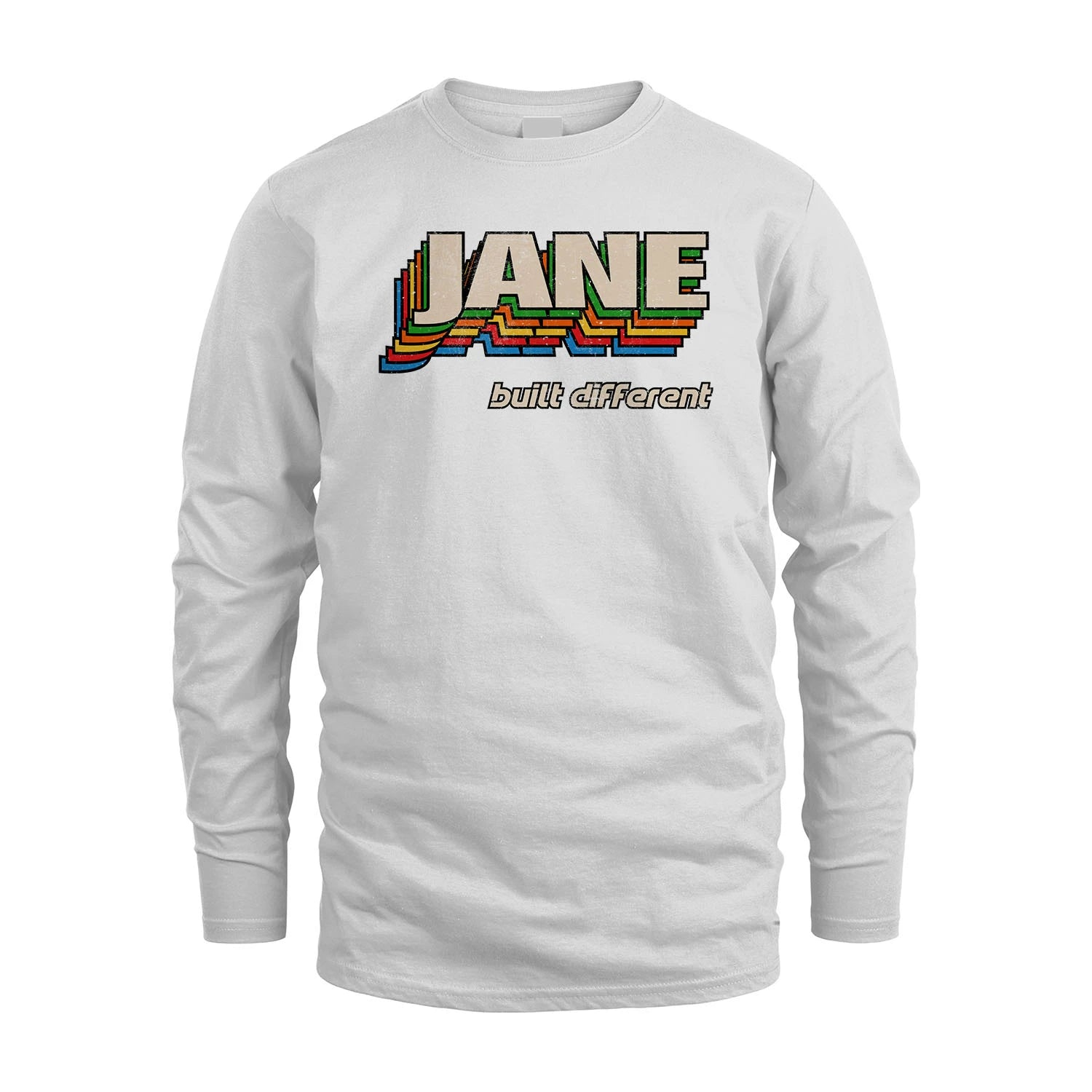Your Name Built Different Retro Shirt JANE M1-26