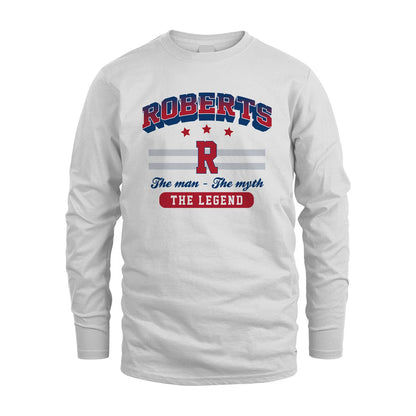 The Man The Myth The Legend With Your Name Shirt ROBERTS M1-35