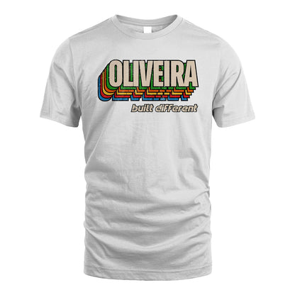 Your Name Built Different Retro Shirt OLIVEIRA M1-26