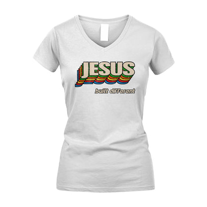 Your Name Built Different Retro Shirt JESUS M1-26