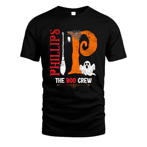 The Boo Crew Halloween With Your Name Shirt PHILLIPS M1-23