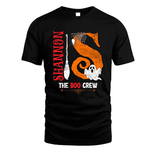 The Boo Crew Halloween With Your Name Shirt SHANNON M1-23