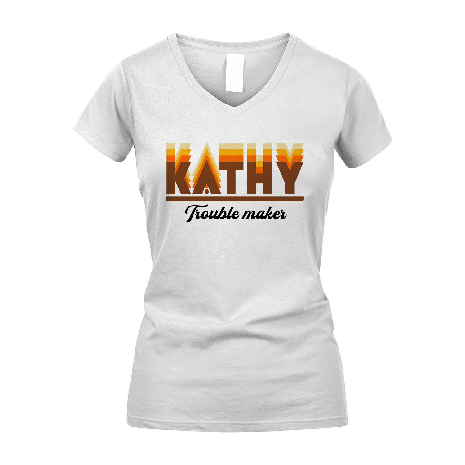 Your Name Trouble Maker Funny Shirt KATHY M1-34