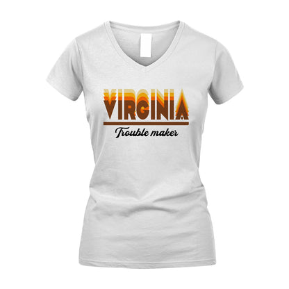 Your Name Trouble Maker Funny Shirt VIRGINIA M1-34