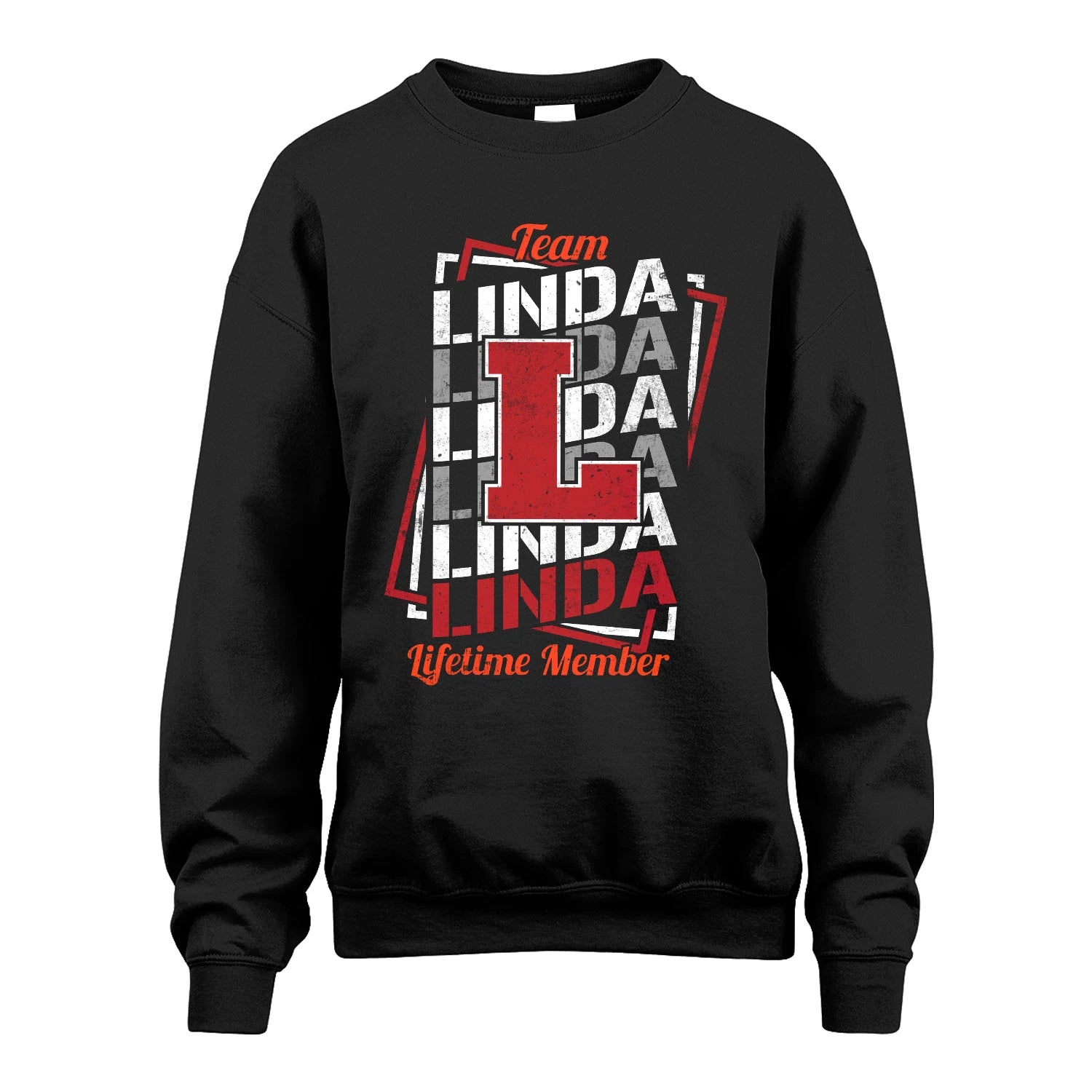 Team Your Name Lifetime Member Sporty Shirt LINDA M1-25