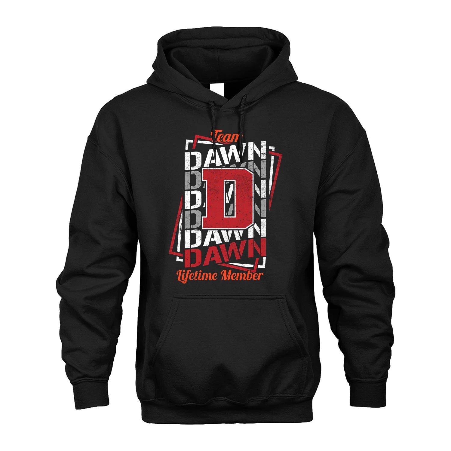 Team Your Name Lifetime Member Sporty Shirt DAWN M1-25